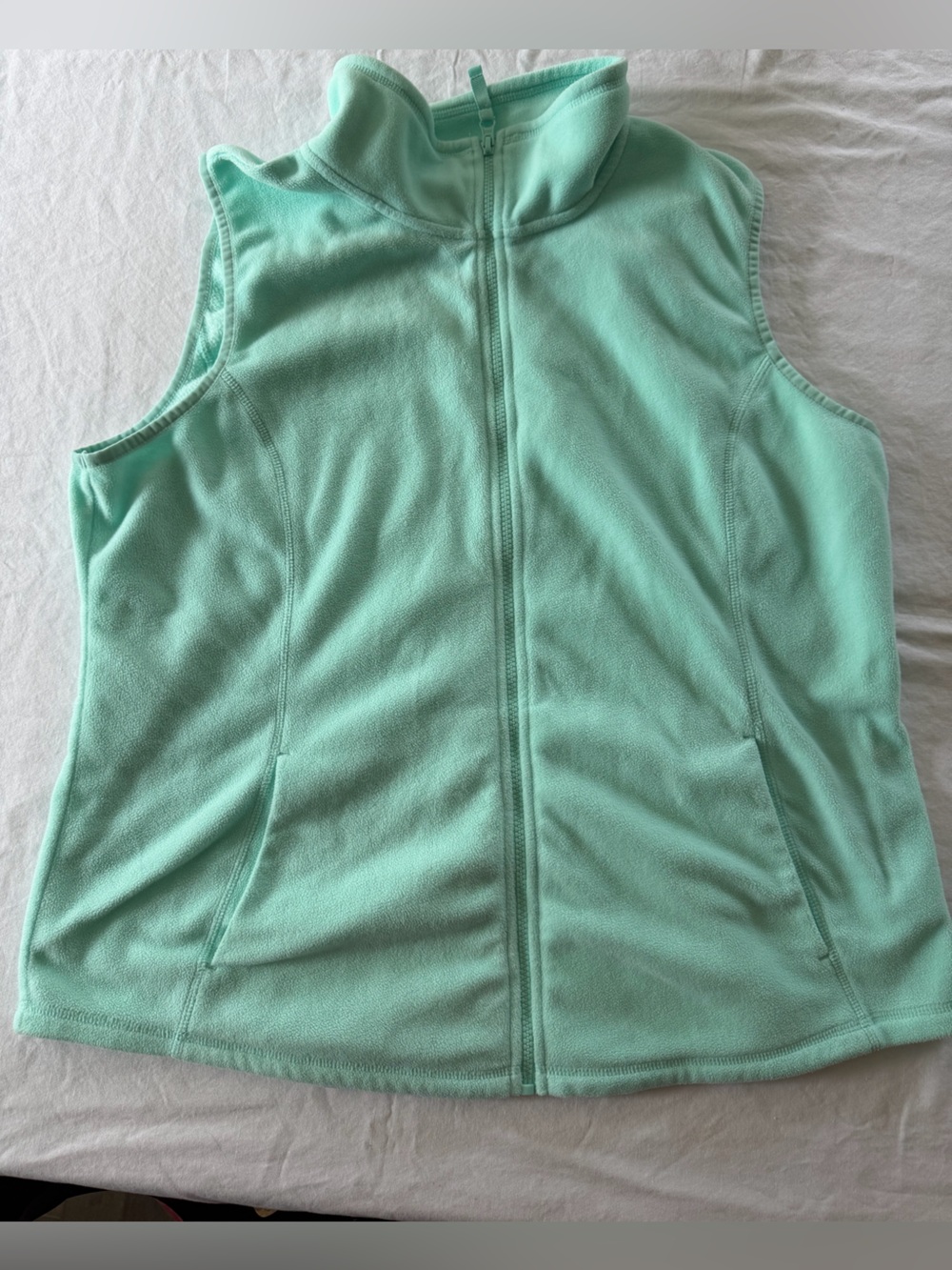made for life Mint Green Zip-Front Active Vest